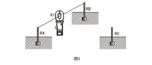 鉗形接地電阻測試儀三點法電路圖.jpg 鉗形接地電阻測試儀三點法電路圖.jpg